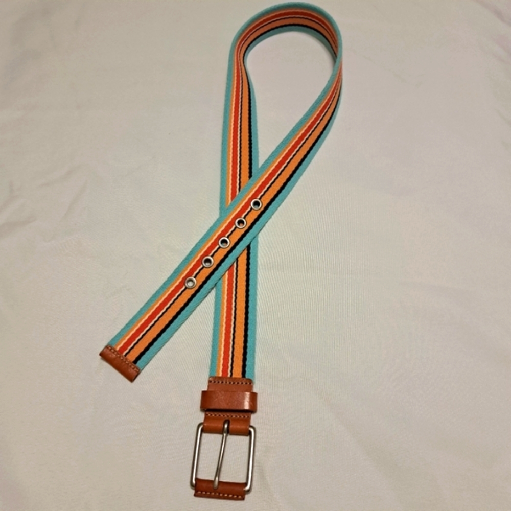 Eddie Bauer Women's Canvas & Leather Belt